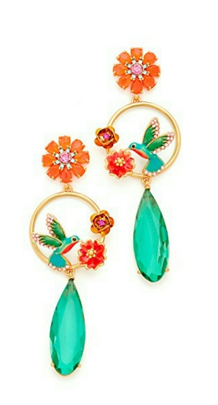 Kate s page hummingbird statement stud earringsNWT - Picture 3 of 3